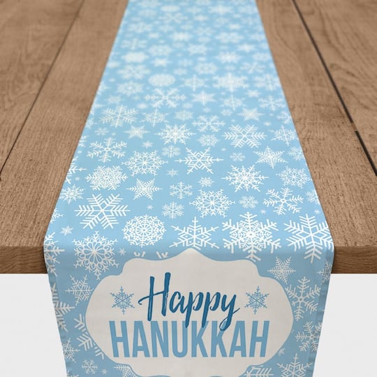 Happy Hanukkah 16x72 Cotton Twill Runner